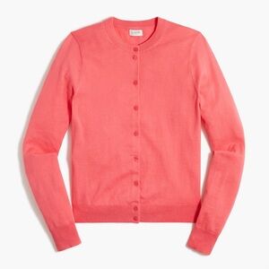 J.Crew 100% Cotton Pink/Coral Cardigan -
Size Small